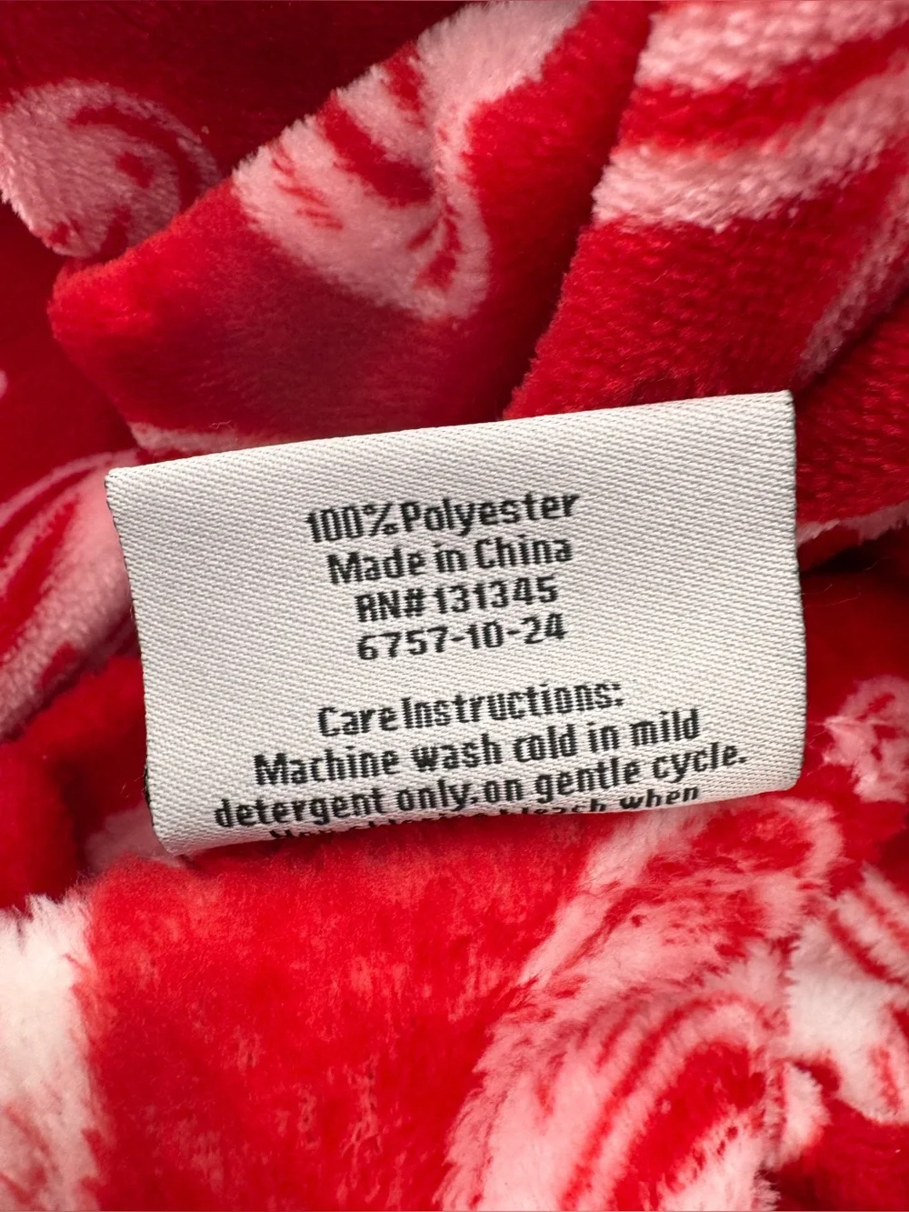 Be Mine Plush Throw Blanket Red Hearts 50” x 60” NEW Valentines Love Marriage